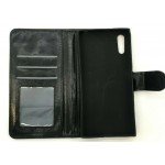 Book Flip Case with Strap For Sony Xperia XZ F8331 Slim Fit Look